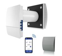 Blauberg VENTO-MINI-AIR-GRY Vento Mini-Air Decentralised Single Room Heat Recovery Unit - WiFi - Grey Cowl