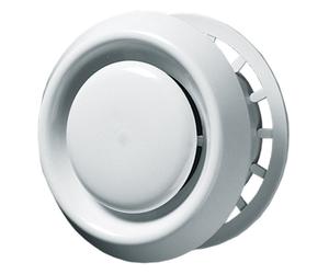 Blauberg VPR-100 Plastic Circular White Ceiling Air Valve Vent Diffuser MVHR MEV Ventilation System with Flange - 4" 100mm