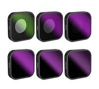 BLAUEOCHI 6 Pack ND CPL Filter for GoPro Hero 11/10/9 Camera Lens Black ND1000, ND64, ND32, ND16, ND8, CPL Filter Kit Compatible with Hero 9 Hero 10 Hero 11 Black