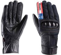 Blauer Combo Carbon Denim USA Motorcycle Gloves, black, size M for Men