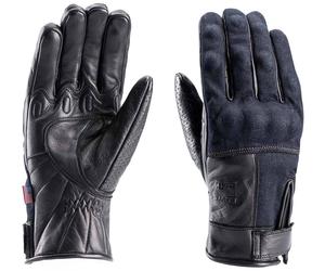 Blauer Combo Denim Motorcycle Gloves, black, size 2XL
