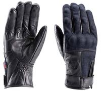 Blauer Combo Denim Motorcycle Gloves, black, size S