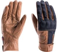 Blauer Combo Denim Motorcycle Gloves, brown, size L