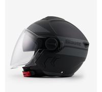 Blauer DJ-01 Matte Black Grey Double Visor ECE2206 Jet Helmet