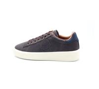 Blauer F5buk01 Men's Faux Leather Sneakers with Laces Dark Brown/Navy 45