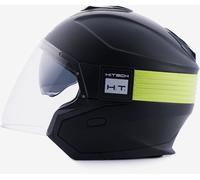 Blauer Hacker BTR Jet Helmet, black matt/yellow, size S (55/56)