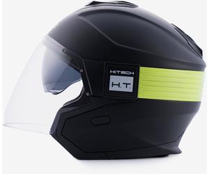 Blauer Hacker BTR Jet Helmet, black matt/yellow, size XL (61)