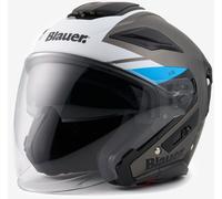 Blauer JJ-01 Jet Helmet, grey matt/blue, size XS (52/54)