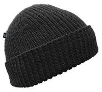 Blauer Peter - Ribbed Beanie - Knitted Hat - New Wool - 9 Colours, Colour:Black