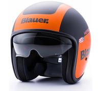 Blauer Pilot 1.1 G Graphic Jet Helmet, black matt/orange, size XS (52/54)