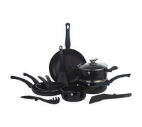Blaumann 8 Pcs Cookware Pots Pans Set with Soft Touch Handles & Kitchen Tool Set (Aquamarine)