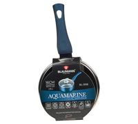 BLAUMANN Cookware Frying Grill Pots Pan Saucepan Casserole Soft Touch Handle Lid (Aquamarine, 16x7cm Milk Pan - 1.15L)