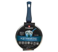 BLAUMANN Cookware Frying Grill Pots Pan Saucepan Casserole Soft Touch Handle Lid (Aquamarine, 18x8cm - Saucepan with Glass L...)