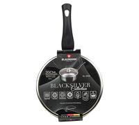 BLAUMANN Cookware Frying Grill Pots Pan Saucepan Casserole Soft Touch Handle Lid (Matt Black, 20x8.5cm Saucepan with Glass L...)