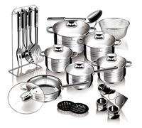 Blaumann Gourmet 27Pc Cookware Set Stainless Steel Non Stick Pots Pans Induction