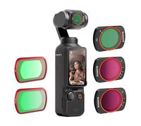 BLAUOCHI Magnetic Variable ND Filter Set Compatible with DJI OSMO Pocket 3, 5 Pack UV/Black MIST/CPL/VND2-32(1-5 Stop)/ VND64-512(6-9 Stop) Neutral Density Filter for DJI Pocket 3