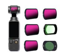 BLAUOCHI Magnetic Variable ND Filter Set Compatible with DJI OSMO Pocket 3, 6 Pack UV/CPL/ND8/ND16/ND32/ND64 Neutral Density Filter for DJI Pocket 3