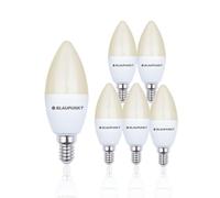 BLAUPUNKT E14 Chandelier Bulb C35 10W 820 Lumen 2700K Warm White, 6-Pack