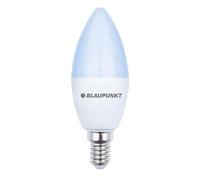 Blaupunkt E14 LED Light Bulb Candle Shape - 7W (Equivalent to 50W), 595 Lumens, 6000K Cool White LED - Non-Dimmable, E14 Screw Base, Energy-Saving Home Lighting - Pack of 1
