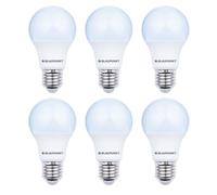 Blaupunkt E27 LED Bulb Frosted | 6W (60W) | 600 lm | 6000K Cool White | Non-Dimmable | Energy-Saving E27 A60 Light Bulb for Floor Lamps & Pendant Lights - Multi Pack for Home - Pack of 6