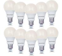 BLAUPUNKT E27 LED Light Bulb - Classic - Room Lighting - 6W - Edison Screw - Warm White 2700K - Equivalent of 48W Incandescent Bulb - Frosted - 570 Lumens - Energy and Cost Saving - Pack of 10