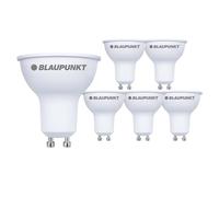 BLAUPUNKT GU10 LED PAR16 Frosted Spot 5W 500 Lumen 6000K Cool White, 6-Pack
