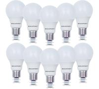 BLAUPUNKT E27 LED Light Bulb - Classic - Room Lighting - 6W - Edison Screw - Warm White 2700K - Equivalent of 48W Incandescent Bulb - Frosted - 570 Lumens - Energy and Cost Saving - Pack of 10