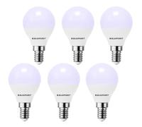 Blaupunkt LED Bulb G45 Golf Ball 6W, 520 Lumens, Cool White 6000K, Replaces 50W Halogen, Wide Beam Angle 220 Degrees, Non-Dimmable, Energy-Efficient LED Light Bulb for Indoor/Outdoor Use - Pack of 6