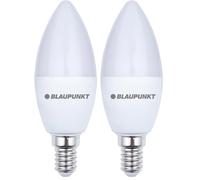 BLAUPUNKT LED Candle, E14 Base Screw, 7W, Replaces 50W Incandescent, Cool White 6000K, Cold Light, Non-dimmable, 595 Lumen, Light Bulb, Room Lighting, 1 Piece (Pack of 2)