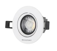 Blaupunkt LED Downlight Spot - Flush Mounted - Ceiling Lighting - 7W - Modern Design - 595 Lumens - Adjustable - Easy Installation - White - Warm White 2700K - Beam Angle 36°