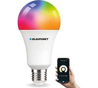BLAUPUNKT Smart Bulb E27 - Colour Changing LED Light Bulb WiFi - Warm White to Cool Daylight Room Lighting - Dimmable - Music Sync and More Smart Modes - 9W - Works with Google Home - Single Pack