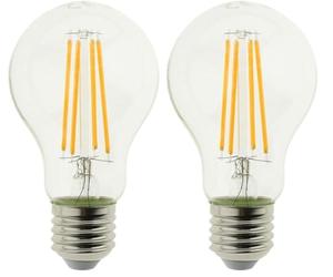 Blaupunkt Vintage Filament LED Bulb A60 E27 - Clear Light - 8W - Room Lighting - Replacement of 75W - Warm White 2700K - 1055 Lumens - Decorative - Retro - Single Pack (Pack of 2)