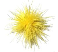 Blausky 1 Piece 10-15 cm Fluffy Feather Brooch for Dress Sweater, Ostrich Feather Lapel Pins Feather Hair Clip with Clips and Pins Elegant Hat Accessories for Wedding Party Dance, Yellow