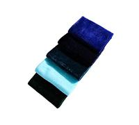 Blausky Pack of 5 25 x 25 cm Velvet Fabric Packs, Patchwork Fabrics Package Velvet Cloth for Crafts DIY Handmade Sewing Quilting Fabric for Crafts Clothing Dolls & Decoration, Mixed Colour E