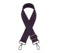 Blausky Wide Shoulder Strap, Solid Colour Bag Strap for Adjustable, Shoulder Strap, Stylish Strap, for Shoulder Bag, Carry Bags and Handbags, DIY Accessories, Dark Purple + Black