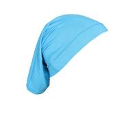 Blausky Women's Underscarf Beanie Hat Elastic Breathable Cotton Hijab Undercap Turban Hat for Everyday Sleeping Sports Headgear 31 x 22 cm Sky Blue