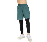 Blaward Youth Boy’s Compression Pants with Shorts 2 in 1 Running Sports Active Fitness School PE Pants Basketball Legging Tights for Kids