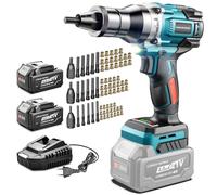 blayram Cordless Rivet Nut Gun Compatible with Makita 18V Battery, Brushless Electric Rivet Nut Tool with 2 * 4.0Ah, 3 Sizes Rivet Nuts(M6, M8, M10), Auto & Manual Rivet for Auto Repair, Metal working