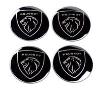 BLAYY 4 pcs Wheel Centre Cap Stickers For Peugeot Partner II Tepee 2008-2012 60mm, Wheel Trim Sticker Accessories Car Hub Center Caps Stickers