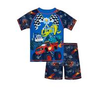 Blaze and The Monster Machines Boys Swim Set | Boys Swimming Costume | Monster Truck Two Piece Kids Swimsuit | Blue 18-24 Months