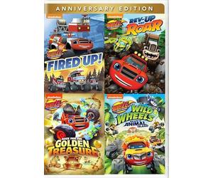 Blaze and the Monsters Machines 4-Film Collection: KNight Riders / Robot Riders / Blaze of Glory A Mini-Movie / Wild Wheels Escape Animal Island [DVD, 4-Pack] Region 1