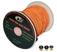Blaze Line 100% Polyester Climbing Throw Line Rope 2 mm (1/12 in) 150 ft Stool Cord 200 lbs Tensile Strength (Bright Orange)