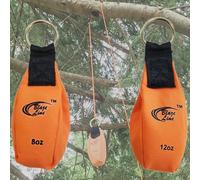 Blaze Line Arborist Throw Weight Pouch Bag 2-Pack Set (8 OZ and 12 OZ)- Outdoor Sports Arborist Tree Climbing Rope Climbing Tree Work Gear (Bright Orange)