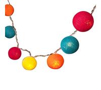 Blaze On Ambient Ball Fairy Lights (Metro Carousel) - 30 Warm White LED Lights - Hand-Spun Cotton Balls - USB Powered and Includes UK 3-Pin USB Adapter - Indoor Decorative String Lights