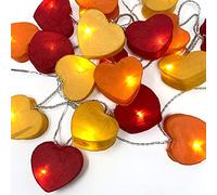 Blaze On Radiant Heart Fairy Lights - Fire Tones - 30 LED - USB Powered