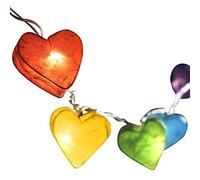 Blaze On Radiant Heart Fairy Lights - Rainbow - 30 LED - USB Plug Included