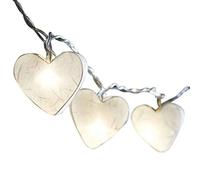 Blaze On Radiant Heart Fairy Lights - White - 20 LED - USB Plug Included