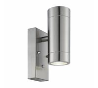 Blaze - Stainless Steel Outdoor Up Down Photocell Sensor Wall Light