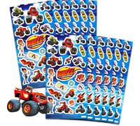 Blaze and the Monster Machines Party Favors for Boys & Girls Bundle ~ 12 Pack Blaze Sticker Sheets for Kids Birthday Party Goodie Bags | Monster Truck Blaze Party Supplies