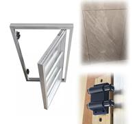 Blazea Concealed Access Panel For Tile Wall, Push Button Magnetic Access Door 30 40 50 60 80 100 120cm, Flush Mount Inspection Door Service Revision Hatch(400x400mm)